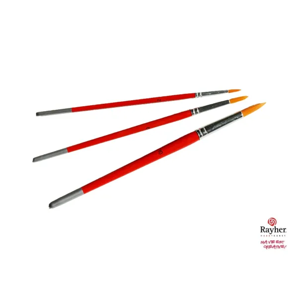Set of 3 round brushes  - Au Bois Enchanté