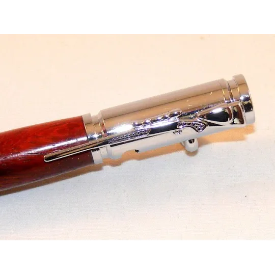 Wooden pen The colt in Padouk Padouk wood African wood - Au Bois Enchanté