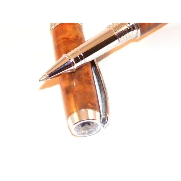 Sarah wood pen in elm magnifying glass Elm magnifying glass wood - Au Bois Enchanté