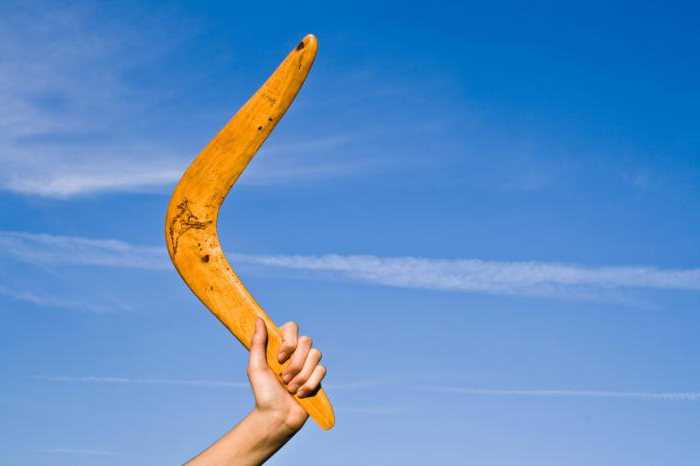 Technique de prise du boomerang